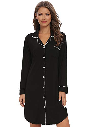 button down sleep dress