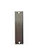 RMP Stamping Blanks, 1/2 Inch x 2 Inch Rectangle w/Two Holes, Aluminum 0.032 Inch (20 Ga.) - 50 Pack