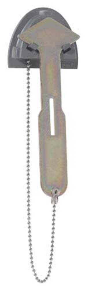 LEGRAND, Hammer with Chain and Wall Bracket for Breaking in Security and Key Box Disc 038091