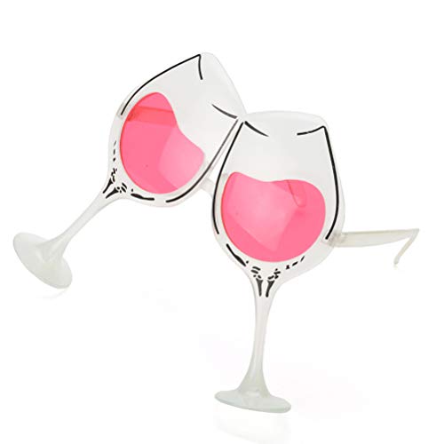 Red Wine Glass Shape Sunglasses Novelty Sunglasses Party Glasses Costume Cosplay Accessory Party Favors Photo Prop - Thumbnail 4