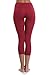 Sunnyhu Women's Power Flex Yoga Pants Mid-Waist Capris Workout Running Leggings