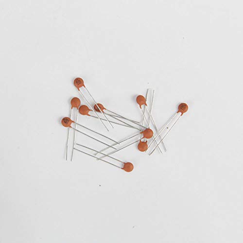 Oak-Pine 300pcs 30 Values 2pf-0.1UF Ceramic Capacitor Set, DIP Monolithic Multilayer Ceramic Chip Capacitors Assortment Kit
