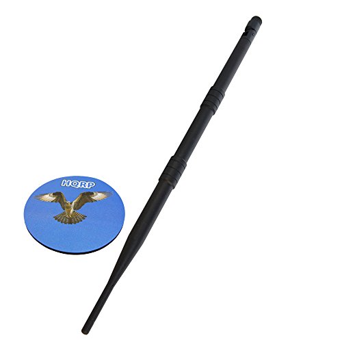 HQRP 2.4-2.5Ghz 9 dBi RP-SMA WiFi Booster Wireless Antenna WLAN for Alfa AWUS051NH / AWUS036AC / AWUS036ACH / AWUS052NH / AWUS052NHS / AWUS1900 + HQRP Coaster