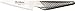 Global GS-7-4 inch, 10cm Paring Spear Knife, 4 inch, Stainless Steel