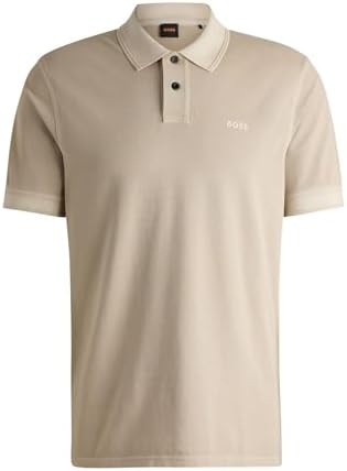 Boss prime polo, bege claro271, l para homens