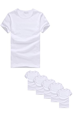 Cyz men s 6-pk cotton crew neck t-shirt-white-l