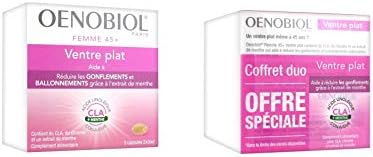 3x Oenobiol Femme 45+ Flat Belly Ventre Plat Liso 180 Capsules Ship Worldwide