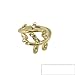 Broadfashion 4PCS/Set Gold Plated Crystal Plain Cute Above Knuckle Ring Band Midi Ring Rings
