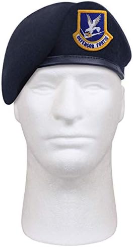 BlackC Sport USAF Inspection Ready Beret with Flash Midnight Navy Air Force