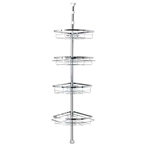 Lifewit Estante De Baño Rinconera Estantería Ducha Ajustable Con Palo