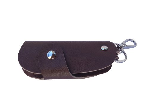 Dealstores123 - Soft Leather Key Holder - Brown *may have cosmetic imperfections