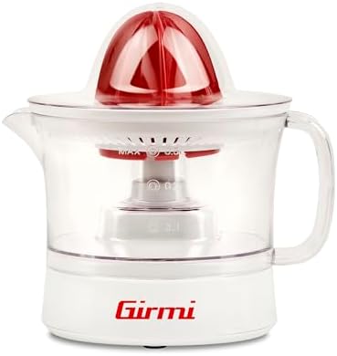 Espremedor elétrico SR05, 25W, capacidade de 500 ml, filtro de polpa, cone de espremer duplo, totalmente destacável e fácil de limpar, branco