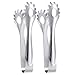 Boao Serving Tongs, Kitchen Tongs, Food Tongs, 8 Inch Stainless Steel Tongs 4 Pack