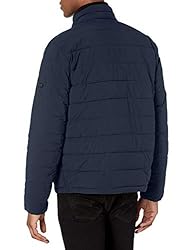 DKNY Men's Jon Quilted Stand Collar Puffer