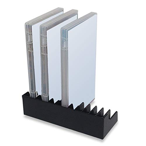 TNS-857 2PCS Lightweight Game Card Box Storage Stand CD Disk Holder Video Games Accessories for Nintendo Switch - Black