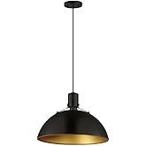 Maxim Dawn - 1 Light Pendant-10.5 Inches Tall and 15.25 Inches Wide-Antique Brass/Black Finish -Traditional Installation