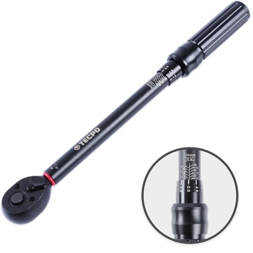 TECPO Motorrad Drehmomentschlüssel Set 3/8" 5-60Nm Schlüssel feine Abstufung thumbnail 3