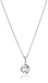 Amazon Collection Sterling Silver Polished Rope Band Loveknot Pendant Necklace, 18