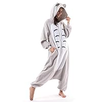 Beauty Shine Unisex Adult Animal Totoro Halloween Costume Plush Pajamas (L, Totoro)