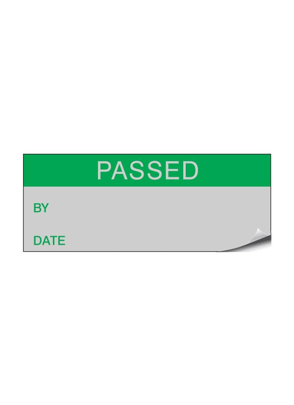 Passed - Aluminium Foil 38mm x 15mm Labels Stickers - Price per Pack of 140 Labels (P/NO. 7928291AMZ)