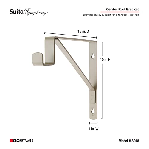 ClosetMaid SuiteSymphony Closet Bracket for Center Rod, and Shelf