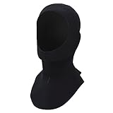 Diving Hood,Freehawk®Premium 3mm Cold Water Neoprene Hood/Snorkeling Hood/Scuba Diving Hood/Surfing Hat Hood Neck Cover Wetsuits Neoprene Vented Bib Hood for Head,Face&Neck Protection,Men/Women Black