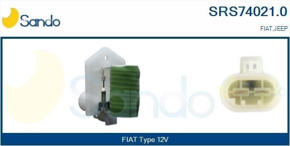 Vorwiderstand Elektromotor Kühlerlüfter Sando SRS74021.0 für Fiat
