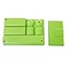 Green Multi Compartment Office Desk Drawer Plastic School Supply Organizer Caddy Tray w/ Sliding Shelf