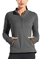 Willit Women's Fleece Running Jacket Pullover