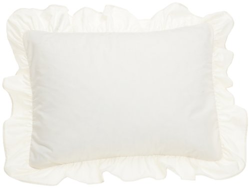 Fresh Ideas Bedding Ruffled Sham 2 Pack, Standard, Ivory