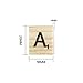 500 Wood Scrabble Tiles - New Scrabble Letters - Wood Pieces - 5 Complete Sets - Great for Crafts, Pendants, Spelling