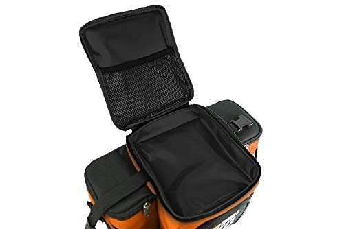 Meal-Prep-Insulated-Lunch-Bag-Isobag-3-Meal-Thin-Blue-Line-4-Fully-Insulated-Compartment-Meal-Management-System-Includes-6-Reusable-BPA-free-Containers-2-Ice-Packs-Padded-Shoulder-Strap