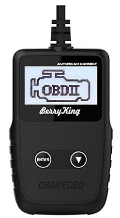 BerryKing Autoscan Connect Handscanner OBD2 KFZ-Diagnosegerät Deutsches Menü Fehler Codes Auslesen Löschen Lesegerät Display 