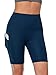 Cadmus Women's High Waist Workout Yoga Shorts Two Side Pocket