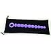 LoveI Anal Sex Toy Beads Butt Plug Diamond Oval Shaped Prostate Massager with Safe Pull Ring Handle Soft Carry Bag Unisex G Spot - Purple