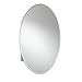Croydex Orwell Oval, Recessed or Surface Mount, Hang 'n' Lock Easy Installation Medicine Cabinet , 21''W x 31''H, Aluminum