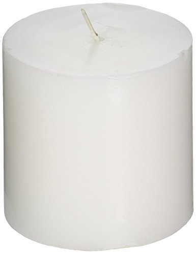 Zest Candle Pillar Candle, 3 by 3-Inch, White