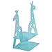 Fasmov Giraffe Bookends Nonskid Bookends,1 Pair (Blue)