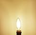 Chrasy 5-Pack 4W E14 Filament Bulb 360LM (45 Watt Equivalent) E14 Base LED Bulb Edison Light Bulb C35 Vintage Edison Bulb Candle Light Warm White 3000K AC 110V