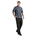 TopTie Unisex Short Sleeve Chef Coat Jacket, Dark Gray