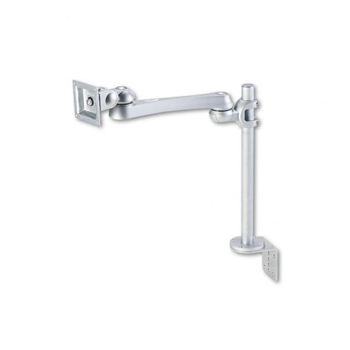 Safco Products Ergo-Comfort Flat Panel Monitor Arm, Silver, 2229NC