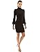 PattyBoutik Women's Turtleneck Bishop Sleeve Sweater Dress