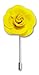 Men's Lapel Flower Handmade Boutonniere Pin for Suit - Exotic Rose by Puentes & Co (Yellow)
