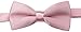 EachWell Solid Color Rayon Boys Kids Adjustable Bow tie Holiday Party Dress up Pink