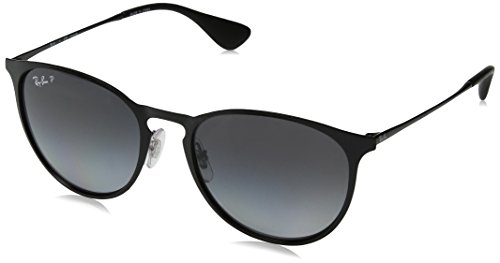 Ray-Ban RB3539- Shiny Black Frame/Light Grey Gradient Grey Polar Lens, 54 MM