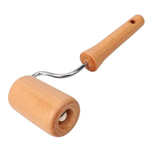 fumak T/L Shape Wooden Rolling Pin Bakeware Accessories Kitchen Gadgets Pastry Roller Baking Tool Hand Dough Roller (L type)