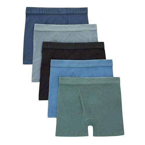 Hanes Ultimate boys Hanes Originals Ultimate Supersoft Boys' Boxer Brief Underwear, Assorted, 5-pack