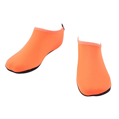 Wowfoot Water Shoes For Women Men's Aquatic Socks Flexible Fitness Pool (2. M(W:6.5-7.5, M:5.5-6.5), Orange) - Thumbnail 5