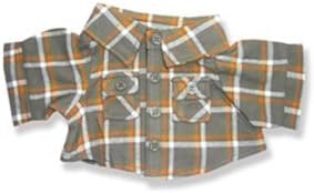 Flannel Shirt -15 inch - 9028 Fits 15" - 16" bears, includes Build a Bear, The Bear Mill, and Stuff your own Animals.