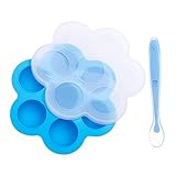 Egg Cooker Silicone Egg Bites Molds for Instant Pot Accessories, Fits 5,6,8 qt Pressure Cooker, Microwave Oven, Refrigerator, for Baby Food Freezer, Egg Cooker, Fruit Ice, Egg Bite, w/Silicone Spoon